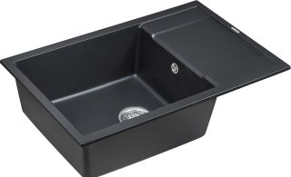 Мойка кухонная Paulmark Flugen PM317850-BLM чёрный металлик